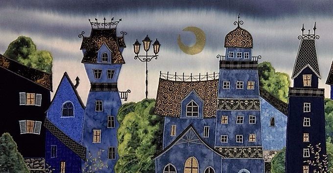 Velkommen til Benitas Bilder. Jeg heter Benita Tornholm og jeg er tekstilkunstner. Jeg lager mine bilder ved hjelp av pensel, stoffmaling, saks, stoffbiter og symaskin. Alle bildene er unike kunstverk, og motivene er ofte glade skakke hus - som danser av glede!       
